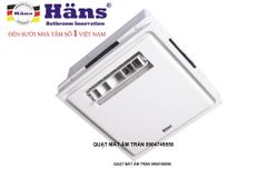 Quạt mát âm trần cho nhà vệ sinh Hans H10S (công tắc)