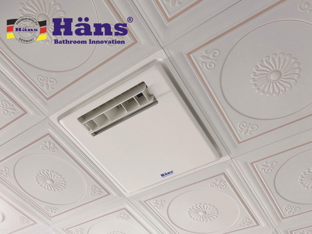 Quạt mát âm trần cho nhà vệ sinh Hans H10S (công tắc)