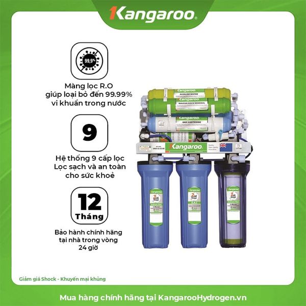 Máy lọc nước Kangaroo 9 lõi KG109A