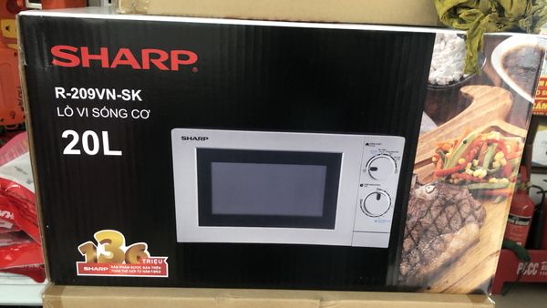 Lò vi sóng Sharp R209VN(W) - Lò cơ, 20 lít, 800W