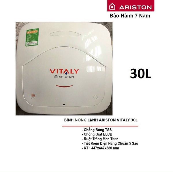 Bình nóng lạnh Ariston Vitaly 30L