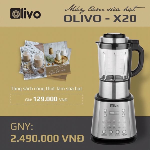 Máy làm sữa hạt Olivo X20 của Mỹ
