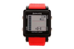 Đồng hồ Sonata Nam 77043PP04 màu đỏ