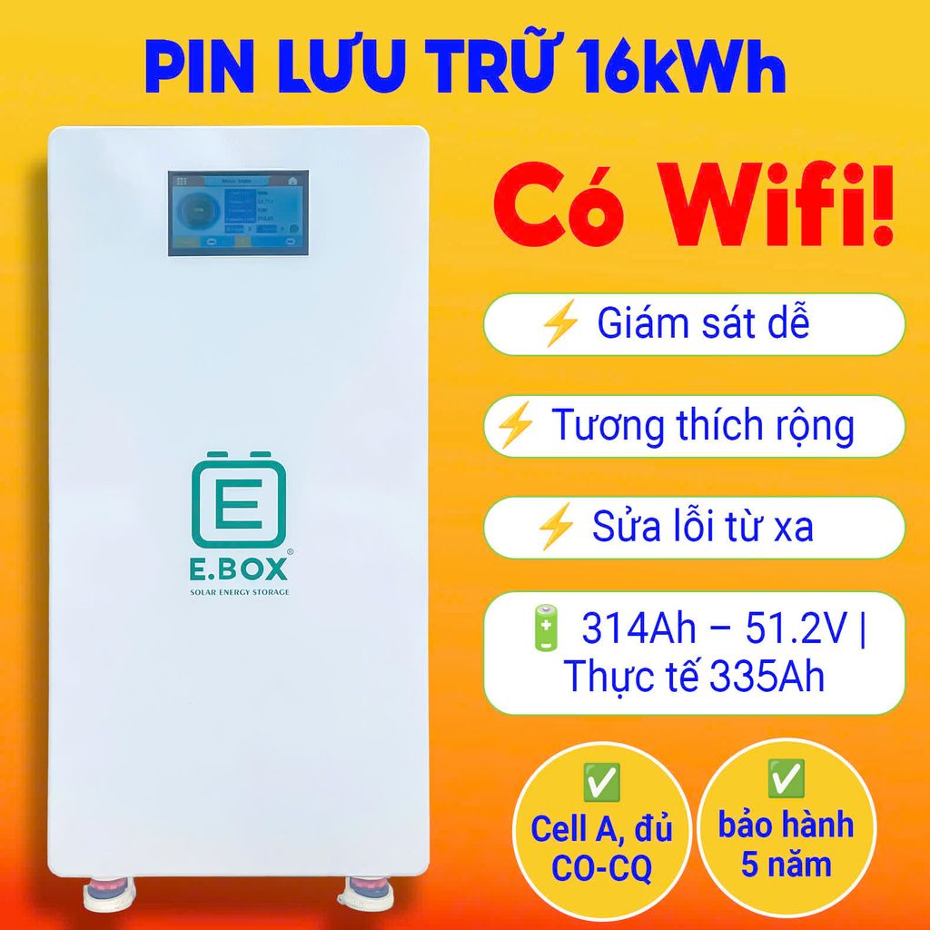 Nhân bản từ Bình Lưu Trữ EBOX Plus 16KWh