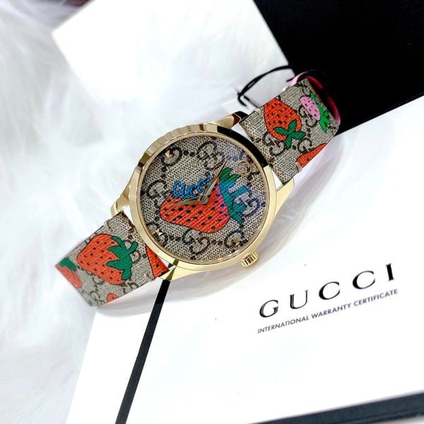 Strawberry discount gucci watch