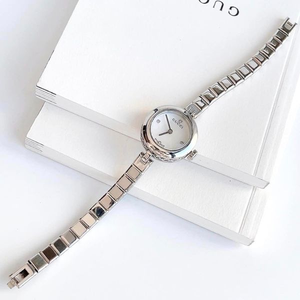 Gucci Diamantissima Diamond Mother of Pearl Dial Silver YA141503 N PhongWatch