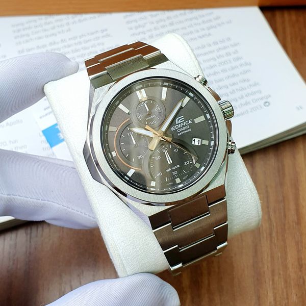 Casio Edifice EFB-700D-2AVUEF Orologio Uomo Cronografo – Quarzo, Acciaio, Quadrante Blu – Datario E Lancette Luminescenti - 6