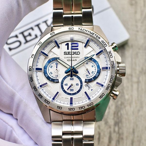 Seiko Quartz SSB343P1 SSB343 Chronograph Chính Hãng Giá Tốt