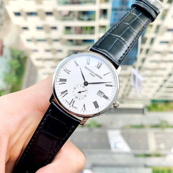 Frederique Constant Slimline White FC-245WR5S6 Chính Hãng