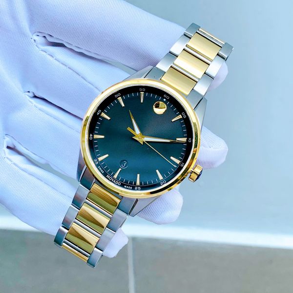 Movado 0607245 Stratus Quartz Black Dial Two-tone – PhongWatch