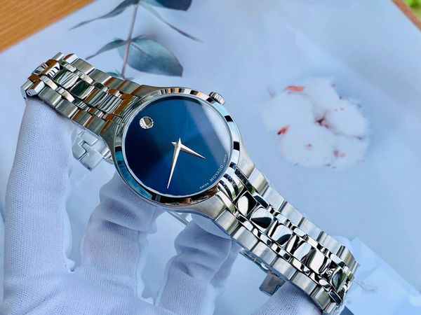 Movado 0606369 Collection Blue Watch 39mm Đồng Hồ Nam – PhongWatch