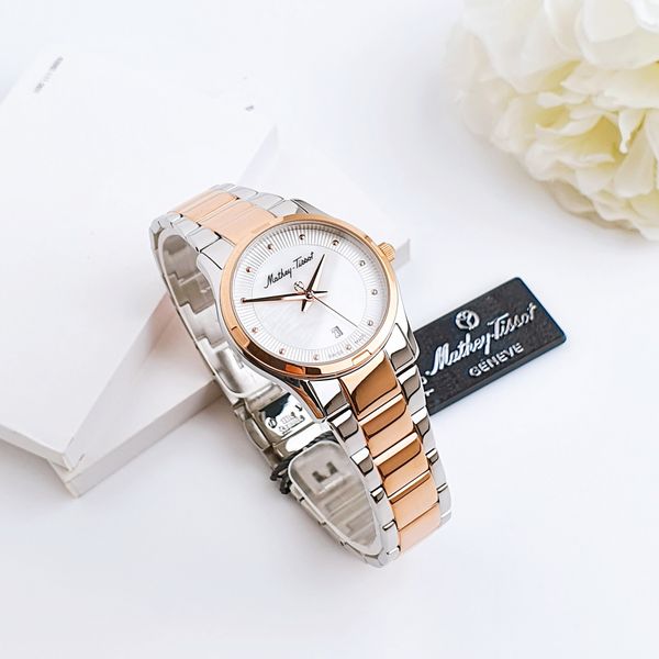 Mathey Tissot Elisa Quartz D2111BI White Mother of Pearl - Đồng Hồ