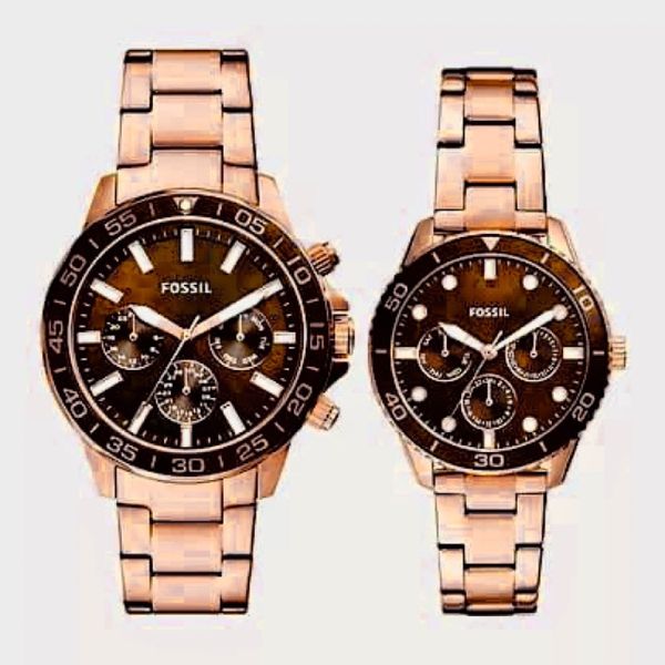 Bannon Multifunction His And Hers Watches Fossil Fossil His And