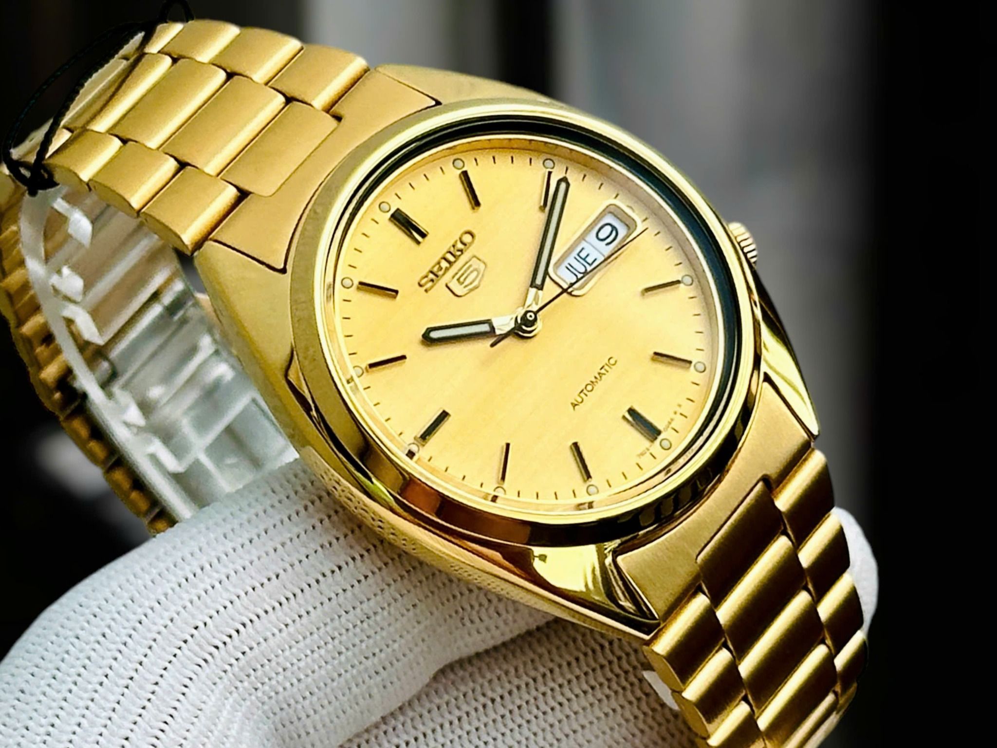 free shipping Seiko Automatic Gold Dial SNXL72K1