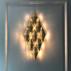 Đèn gắn tường Decor, kim loại si vàng đồng, thiết kế nghệ thuật VDC-609