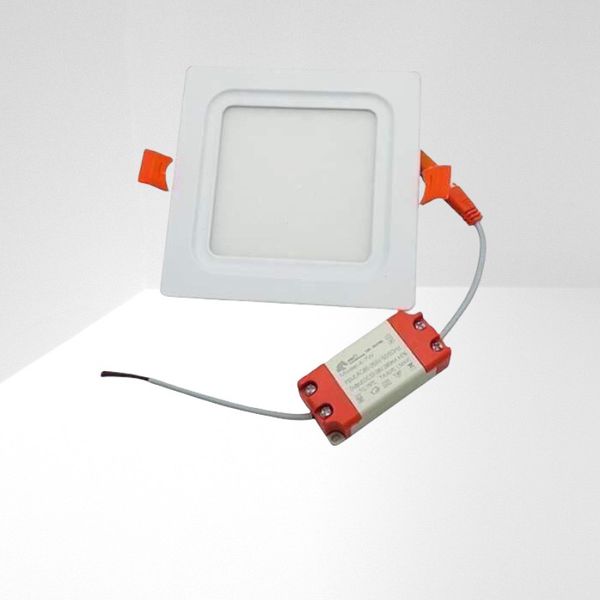 Đèn âm trần panel vuông mỏng, mặt lỏm 6wat-9wat-12wat-18wat as trắng, giá rẻ HC-ATVML