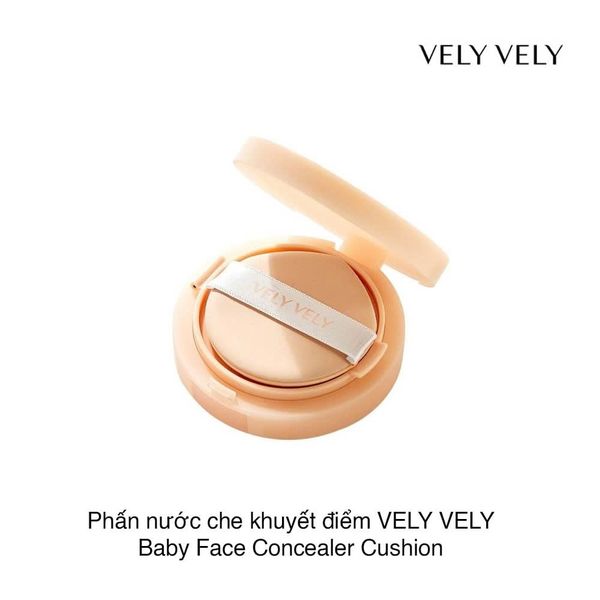 Phấn nước che khuyết điểm VELY VELY Baby Face Concealer Cushion #23 Natural 15g