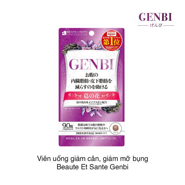 Viên uống giảm cân, giảm mỡ bụng Beaute Et Sante Genbi