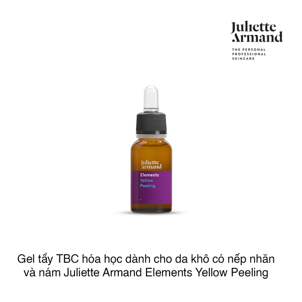 Gel tẩy tế bào chết hóa học dành cho da khô có nếp nhăn và nám Juliette Armand Elements Yellow Peeling 10ml