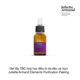 Gel tẩy tế bào chết hóa học điều trị da dầu và mụn Juliette Armand Elements Purification Peeling 10ml