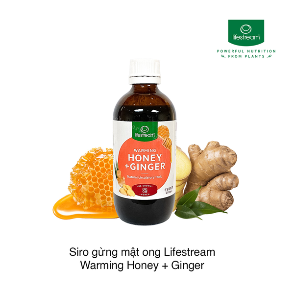 Siro gừng mật ong Lifestream Warming Honey + Ginger 200ml (Chai)