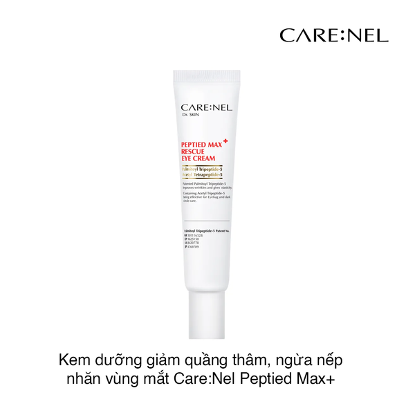 Kem dưỡng giảm quầng thâm, ngừa nếp nhăn vùng mắt Care:Nel Peptied Max Rescue Eye Cream