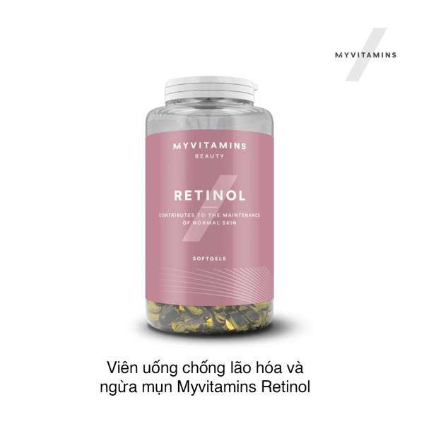 Viên uống chống lão hóa và ngừa mụn Myvitamins Retinol (30 viên) (Hộp)