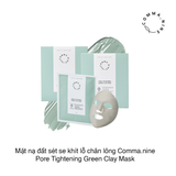Mặt nạ đất sét se khít lỗ chân lông Commanine Pore Tightening Green Clay Mask (15g x 4 miếng) (Hộp)