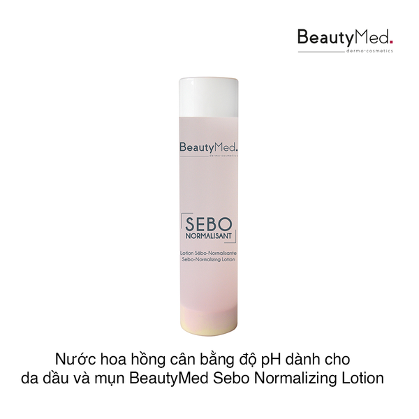 Nước hoa hồng cân bằng độ pH dành cho da dầu và mụn BeautyMed Sebo Normalizing Lotion 100ml (Chai)