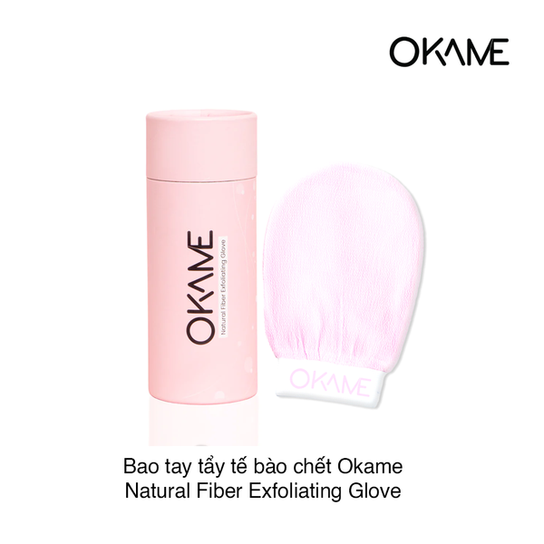 Bao tay tẩy tế bào chết Okame Natural Fiber Exfoliating Glove (Hộp)