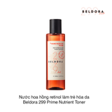 Nước hoa hồng retinol làm trẻ hóa da Beldora 299 Prime Nutrient Toner 200ml (Hộp)