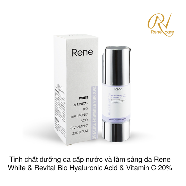 Tinh chất Dưỡng da cấp nước và Vitamin C 20% Rene White & Revital