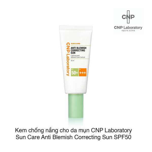 Kem chống nắng cho da mụn CNP Laboratory Sun Care Anti Blemish Correcting Sun SPF50 50ml