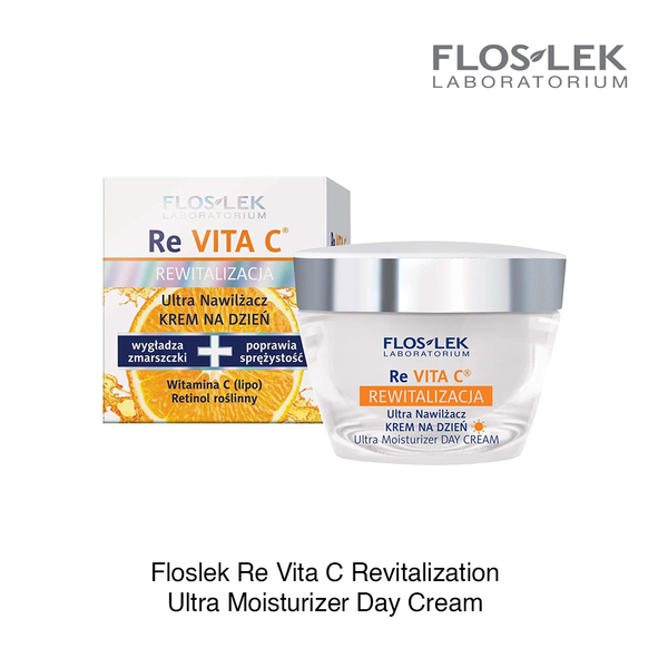 Kem dưỡng làm sáng và trẻ hóa da ban ngày Floslek Re Vita C Revitalization Ultra Moisturizer Day Cream 50ml (Hộp)