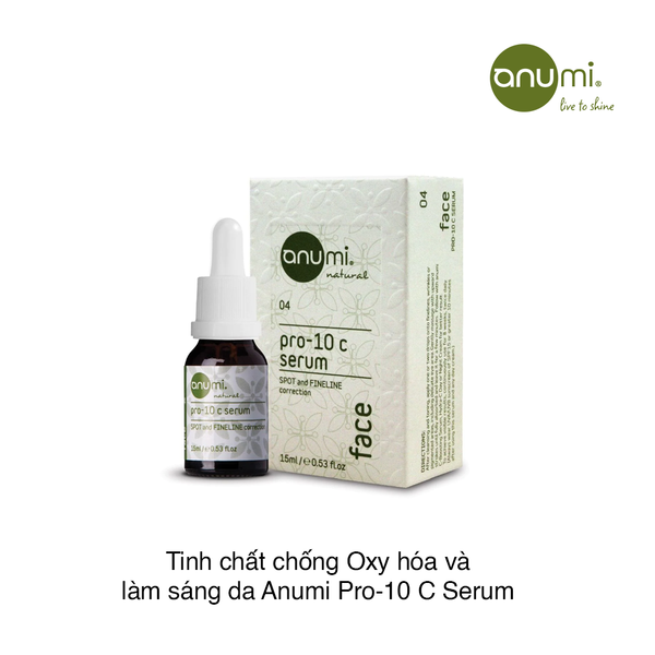 Tinh chất chống Oxy hóa và làm sáng da Anumi Pro-10 C Serum 15ml