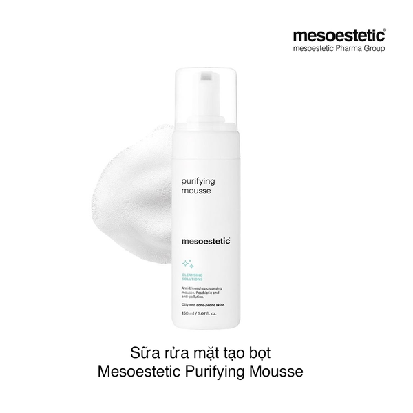 Sữa rửa mặt tạo bọt Mesoestetic Purifying Mousse 150ml (Hộp)