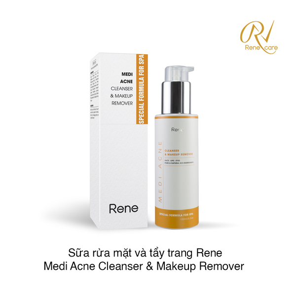 Sữa rửa mặt và tẩy trang Rene Medi Acne Cleanser & Makeup Remover