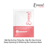 Mặt nạ dưỡng trắng da, cấp ẩm sâu Emmie Deep Hydrating & Whitening Bio-Cellulose Mask (10 miếng)