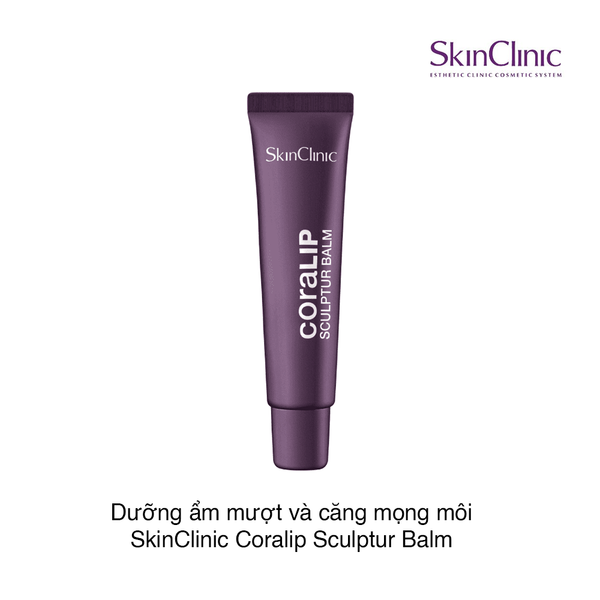 Son dưỡng ẩm mượt và căng mọng môi SkinClinic Coralip Sculptur Balm 15ml (Hộp)