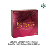 Bột uống Collagen Nichiei Bussan Beautiful Habit Collagen Rich 2.500mg (30 gói)