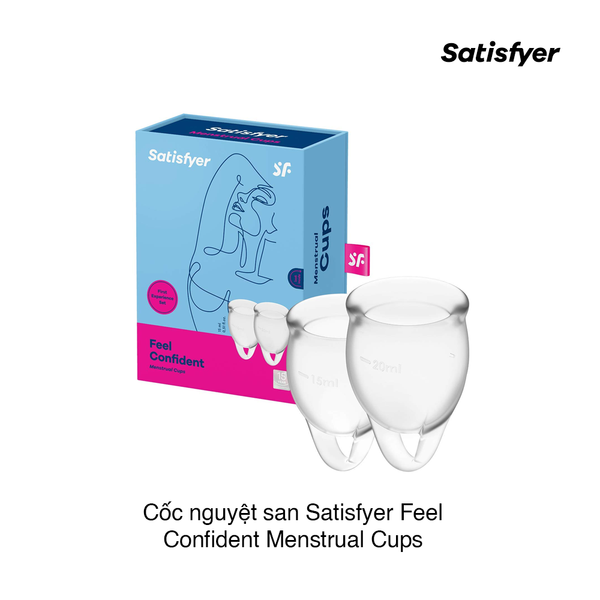 Cốc nguyệt san Satisfyer Feel Secure Menstrual Cups (20ml + 15ml) (Hộp)