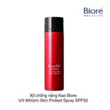 Xịt chống nắng Kao Biore UV Athlizm Skin Protect Spray SPF50 90g