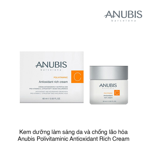 Kem dưỡng làm sáng da và chống lão hóa Anubis Polivitaminic Antioxidant Rich Cream 60ml