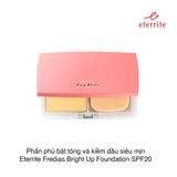 Phấn phủ bật tông và kiềm dầu siêu mịn Eterrite Fredias Bright Up Foundation SPF20 #10 (Hộp)