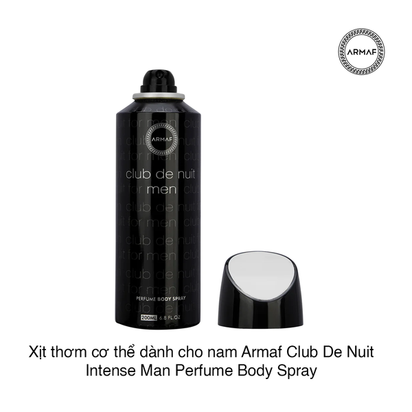 Xịt thơm cơ thể dành cho nam Armaf Club De Nuit Intense Man Perfume Body Spray 200ml (Chai)