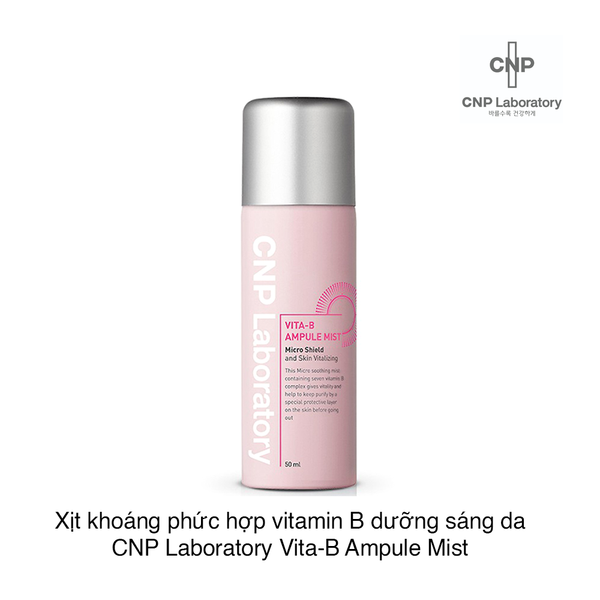 Xịt khoáng phức hợp vitamin B dưỡng sáng da CNP Laboratory Vita-B Ampule Mist 100ml