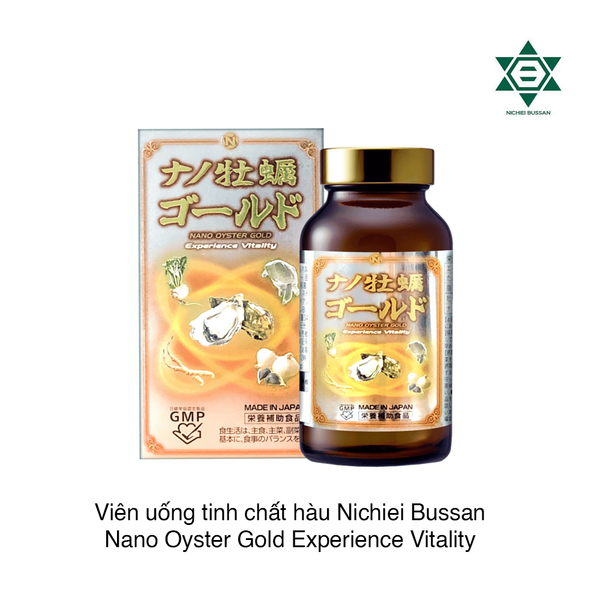 Viên uống tinh chất hàu Nichiei Bussan Nano Oyster Gold Experience Vitality (120 viên) (Hộp)