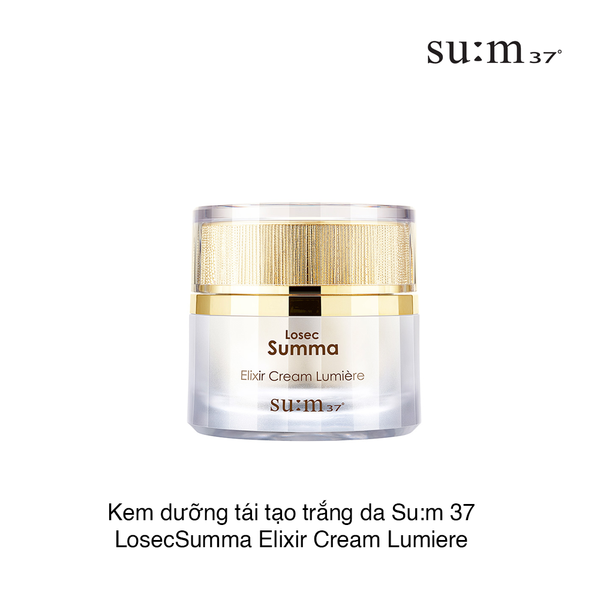 Kem dưỡng tái tạo trắng da Su:m 37 LosecSumma Elixir Cream Lumiere (1ml x 60 gói) (Gói)