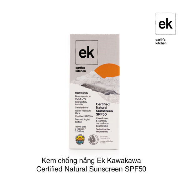 Kem chống nắng Ek Kawakawa Certified Natural Sunscreen SPF50 150g