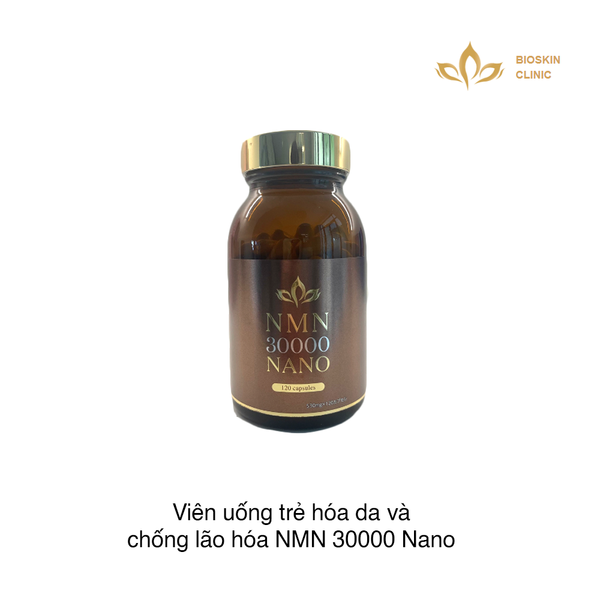 Viên uống trẻ hóa da và chống lão hóa NMN 30000 Nano (120 viên)